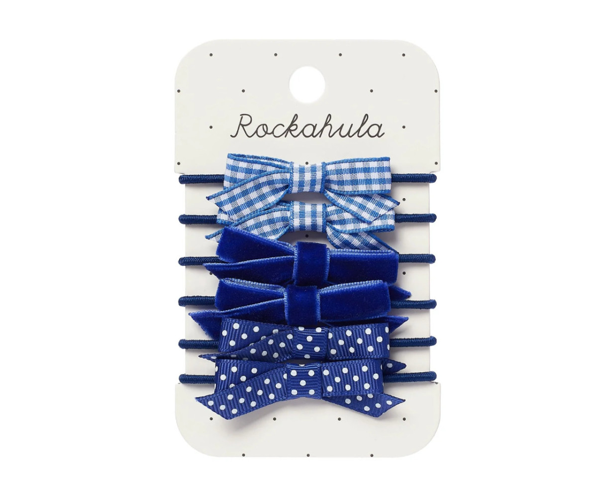 6 Gomas para Pelo School Azul