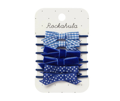 6 Gomas para Pelo School Azul