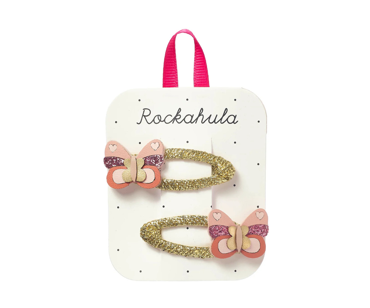 2 Clips para Pelo Patchwork Butterfly