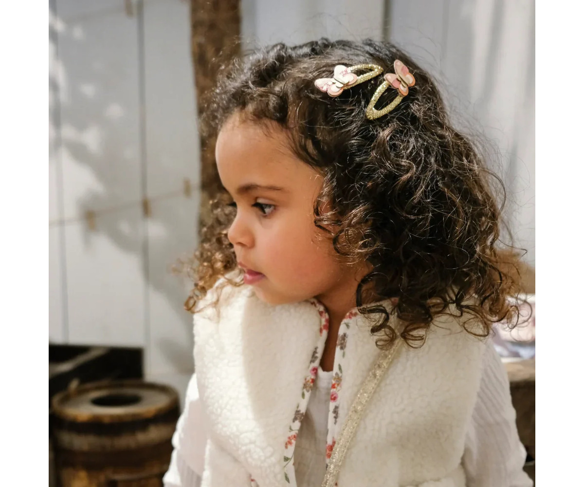 2 Clips para Pelo Patchwork Butterfly