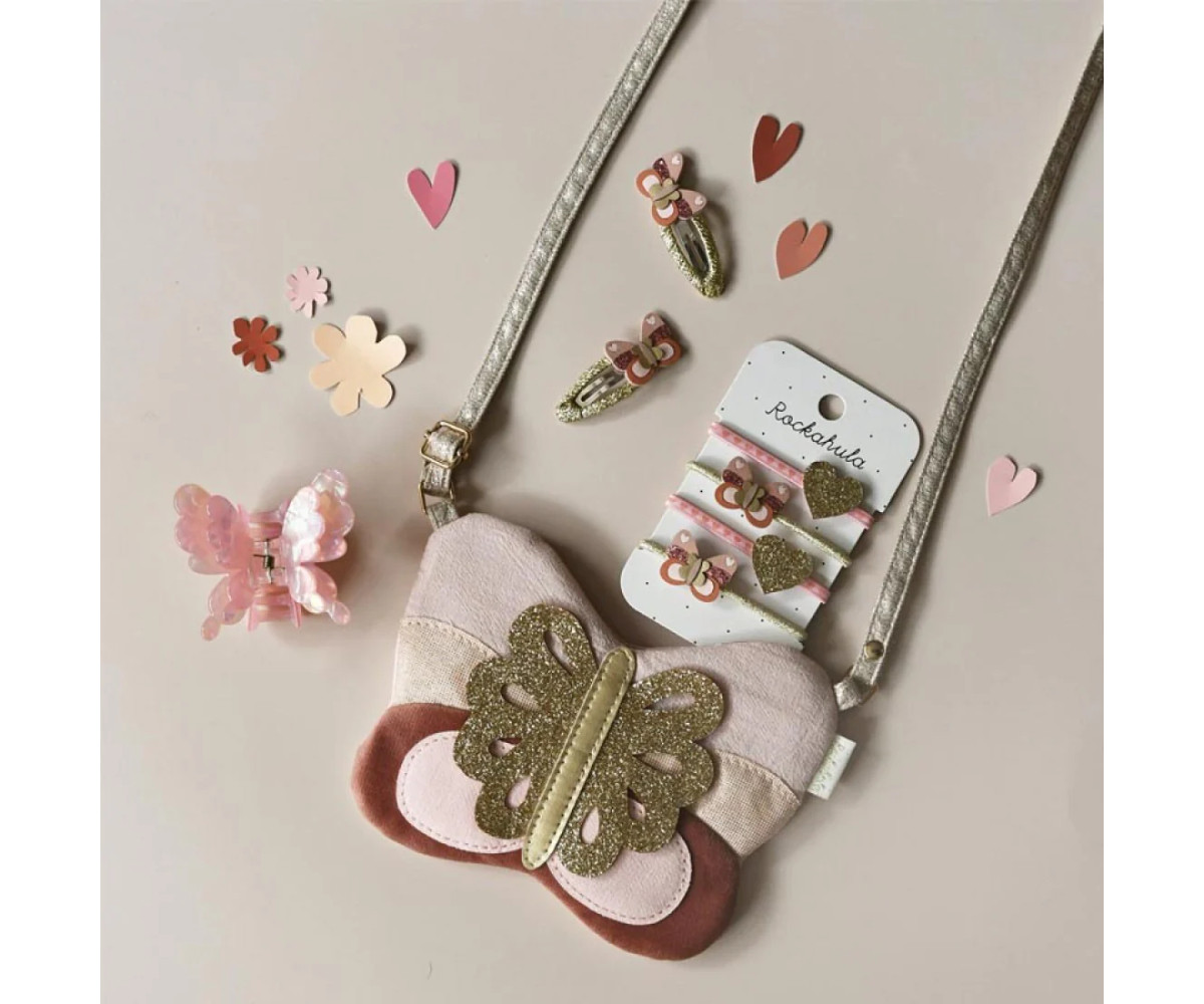 2 Clips para Pelo Patchwork Butterfly