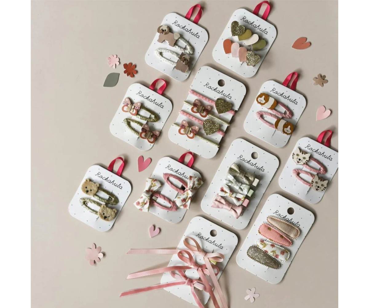 2 Clips para Pelo Patchwork Butterfly