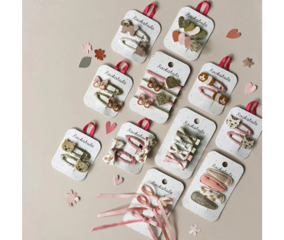 2 Clips para Pelo Patchwork Butterfly