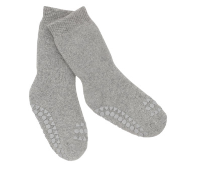 Calzine Antiscivolo Cotone Organico Grey Melange