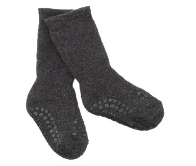 Calzine Antiscivolo Cotone Organico Dark Grey Melange