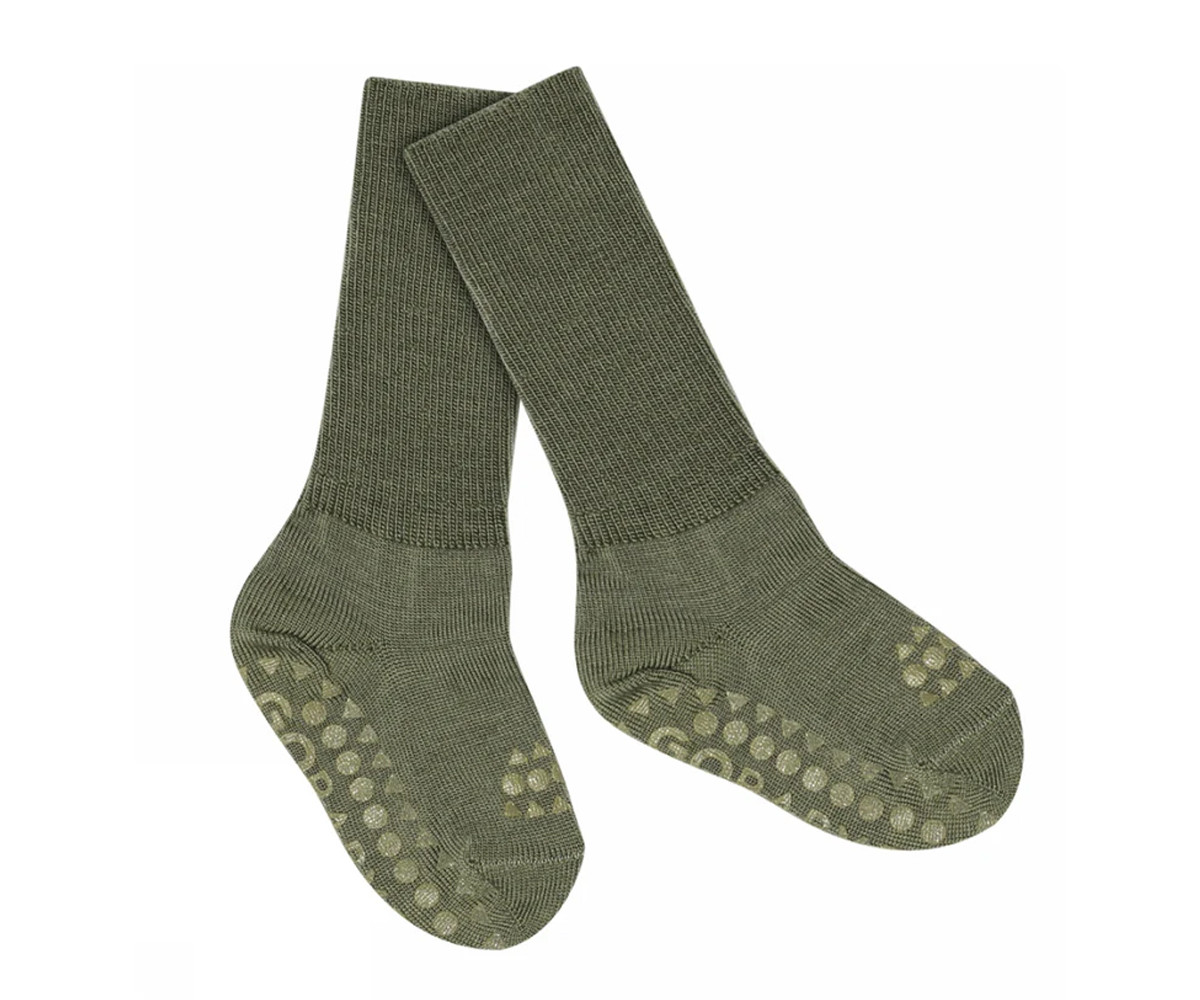 Calzine Antiscivolo Lana Merinos Olivine