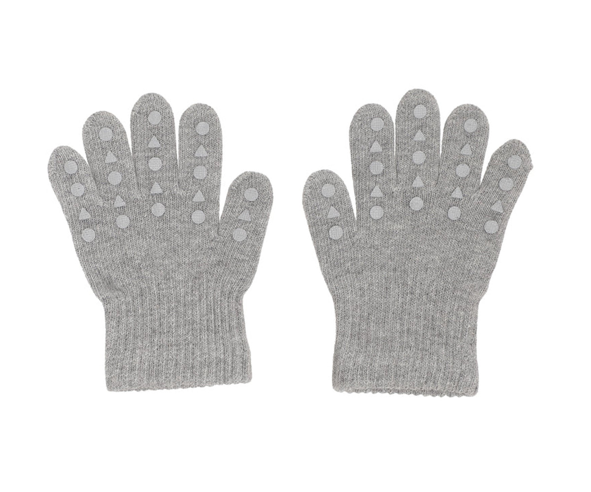 Guantes Antideslizantes Lana Merino Gris Melagne