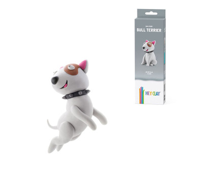 Plasticina interativa Bull Terrier (3 cores)