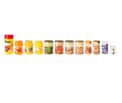 Assortimento di Alimenti Giocattolo in Barattolo