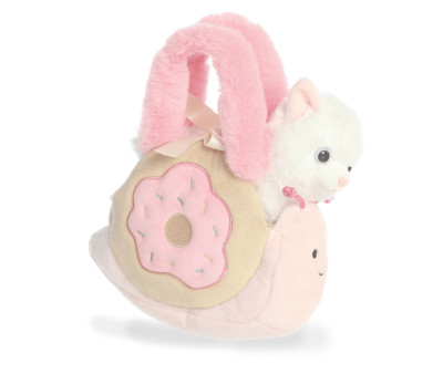 Bolso de Peluche Caracol Donut Gato 21 cm