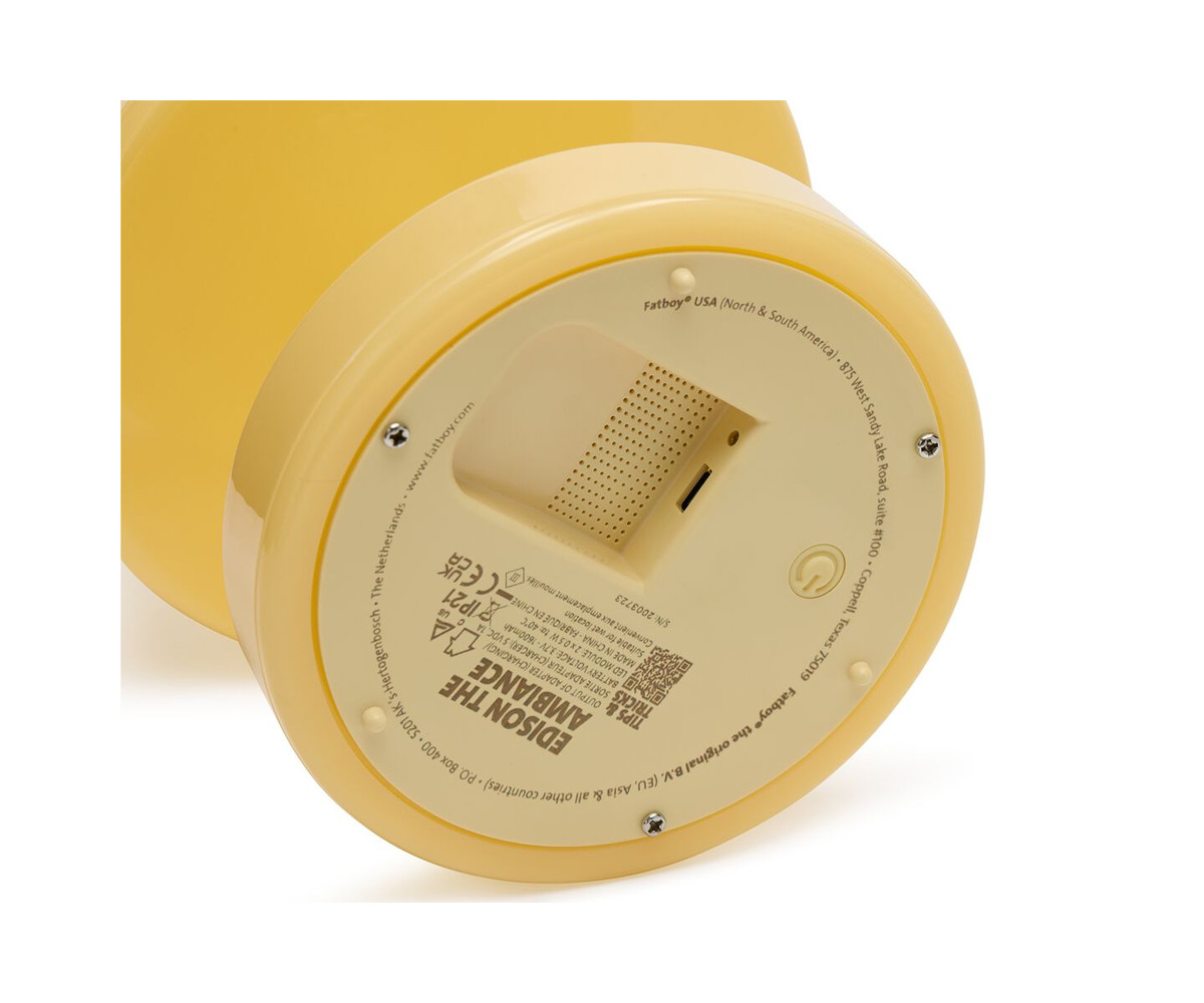 Lámpara de Mesa Edison The Ambiance Pale Yellow