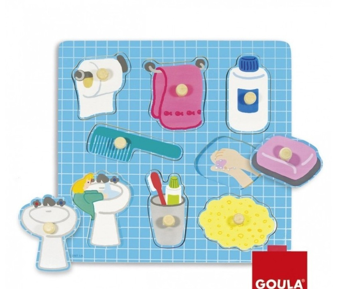 Puzzle de Madera Baño