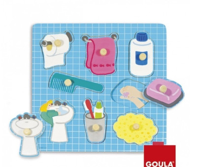 Puzzle de Madera Baño