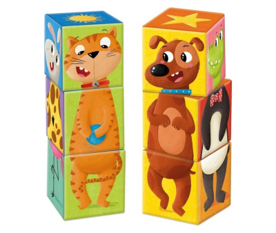 Puzzle en Cubos de Animales