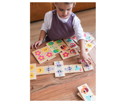 Domino de Madera Animales y Objetos