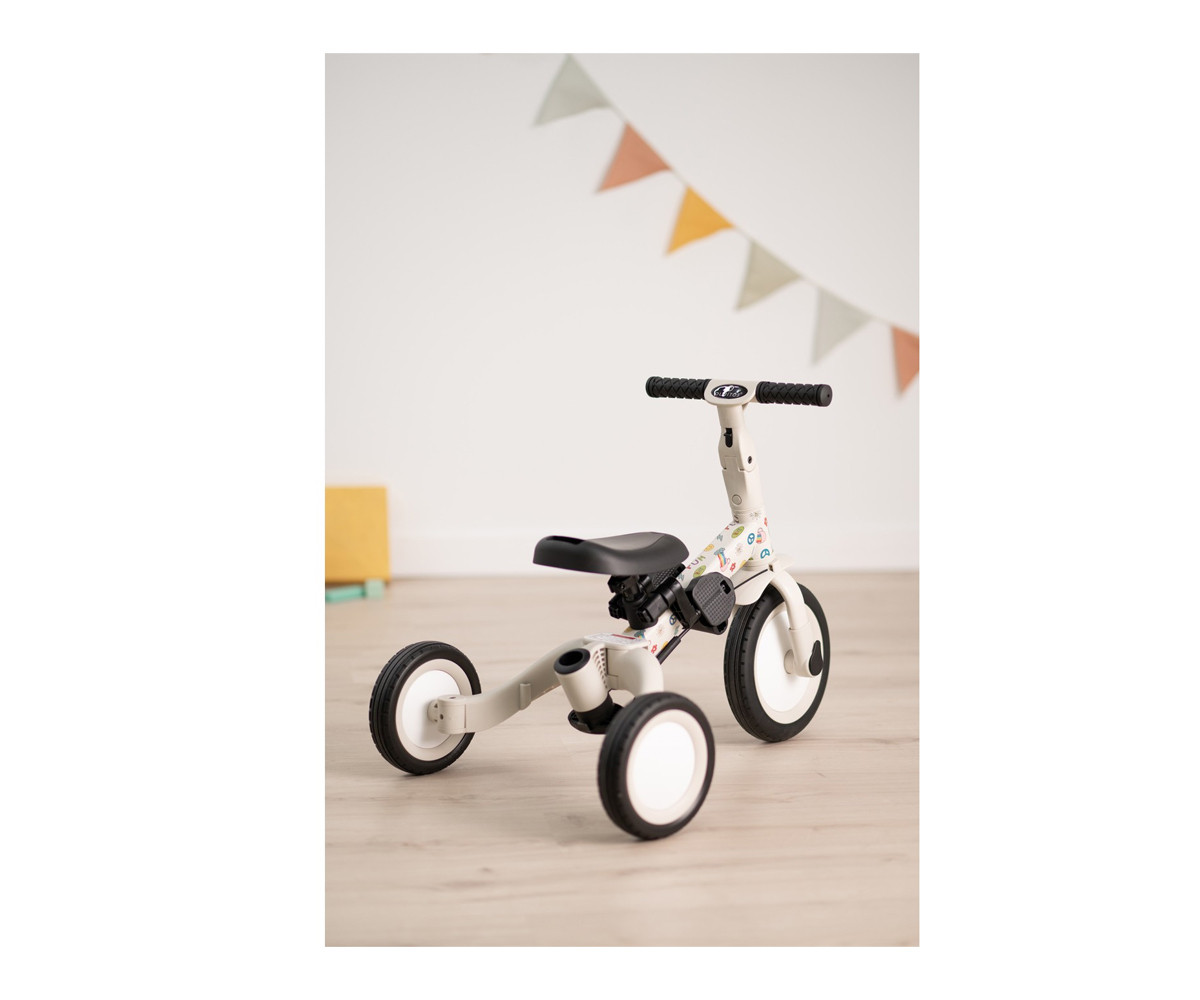 Triciclo Multifunção Gyro+ Stickers Cor Bege