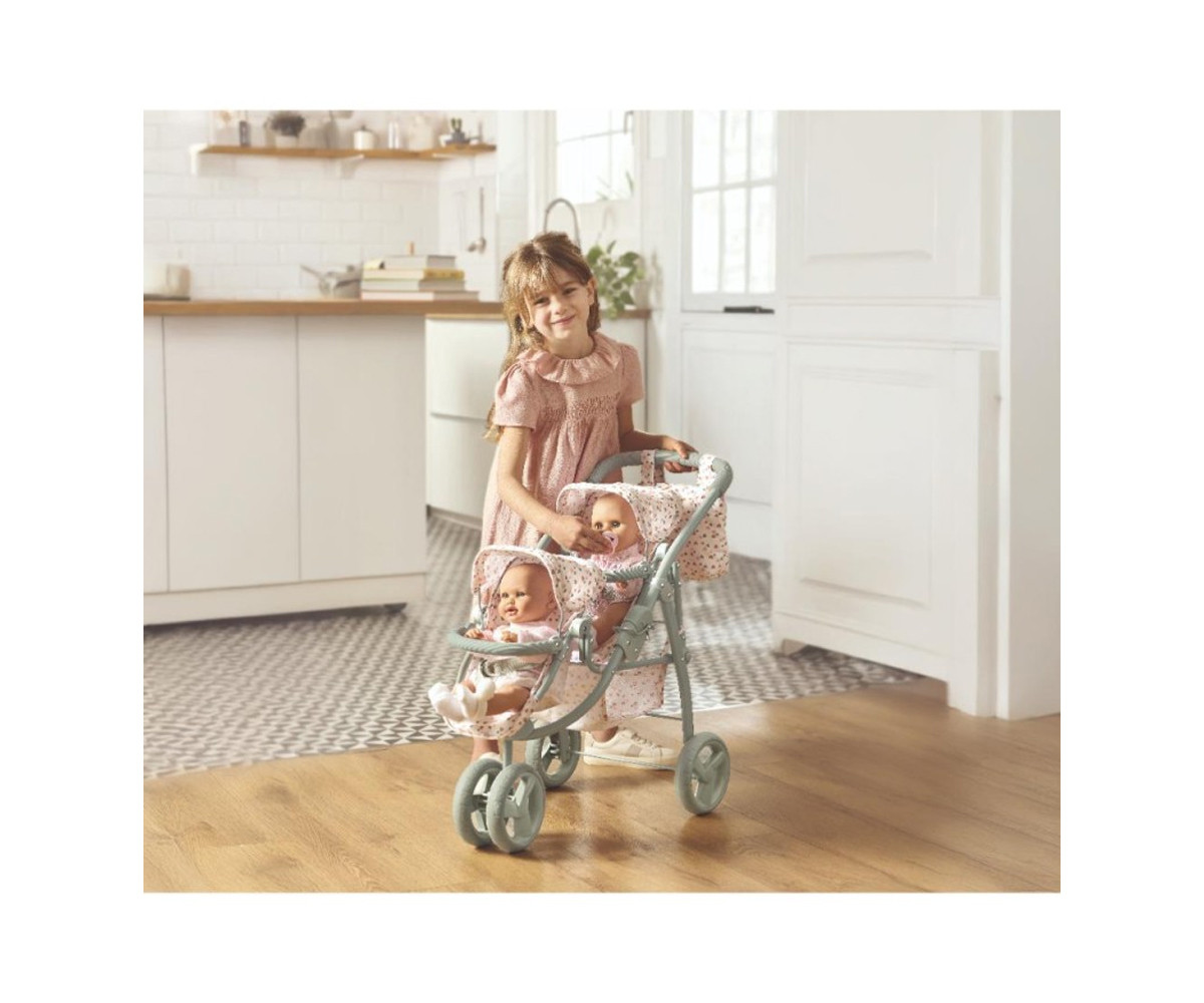 Cochecito Gemelar para Muñecas Amanda