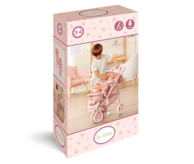 Cochecito Gemelar para Muñecas Olivia