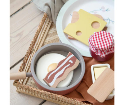 Set de Comestibles de Madera Desayuno