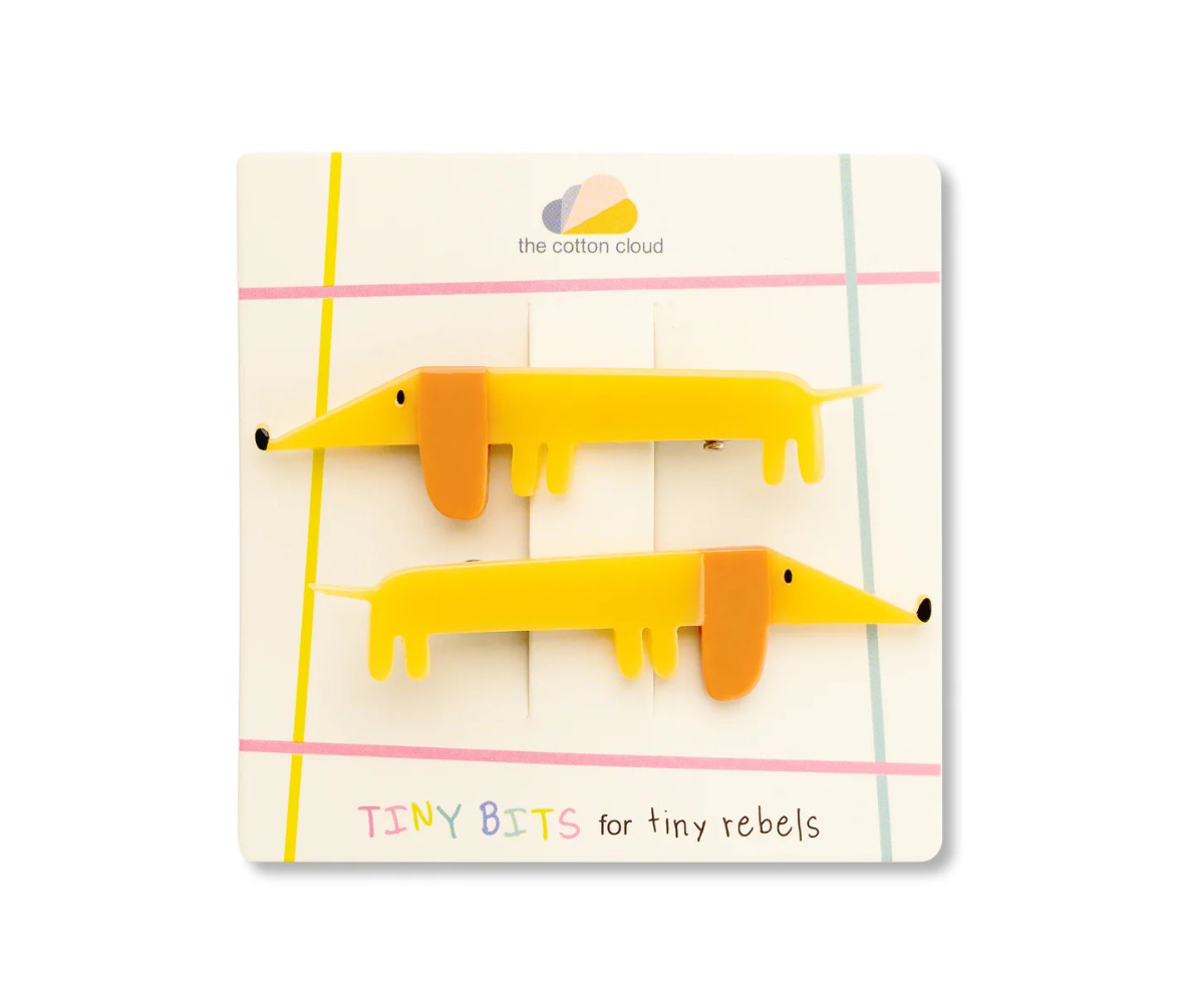 2 Fermagli per Capelli Flying Dog