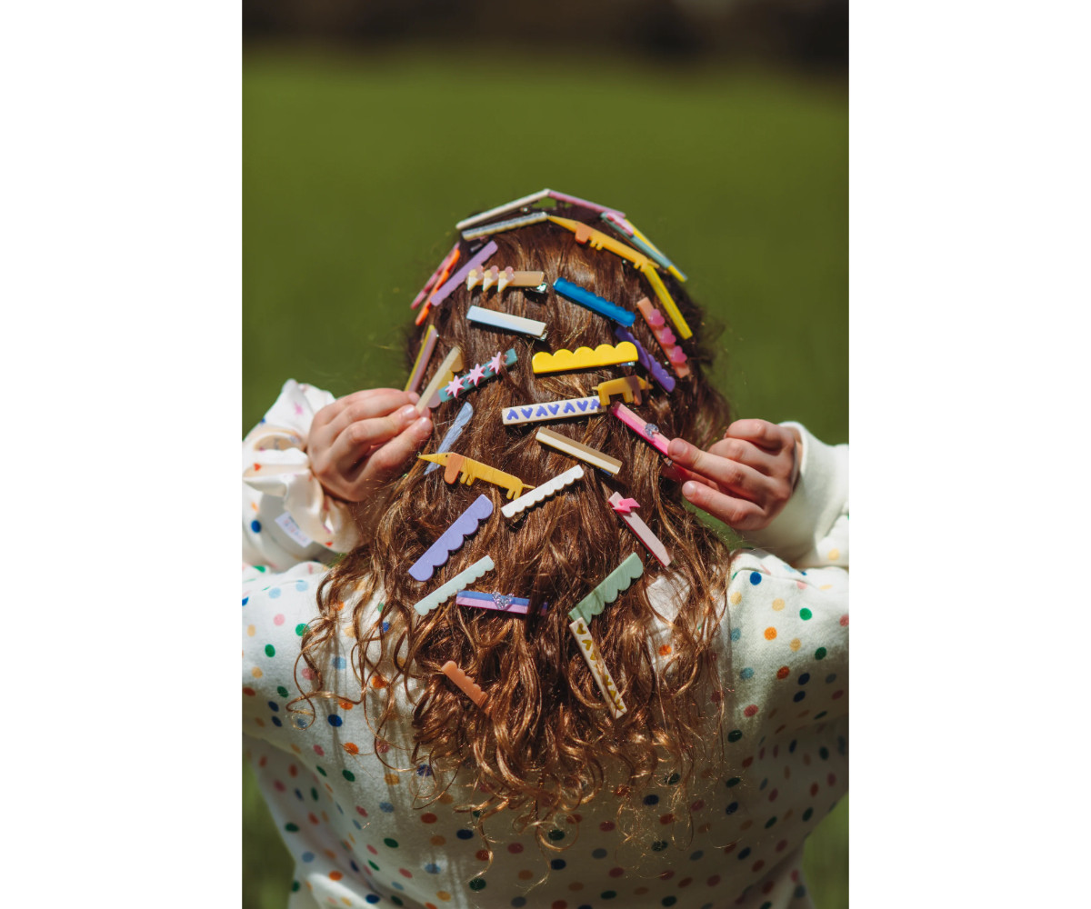 2 Fermagli per Capelli Flying Dog