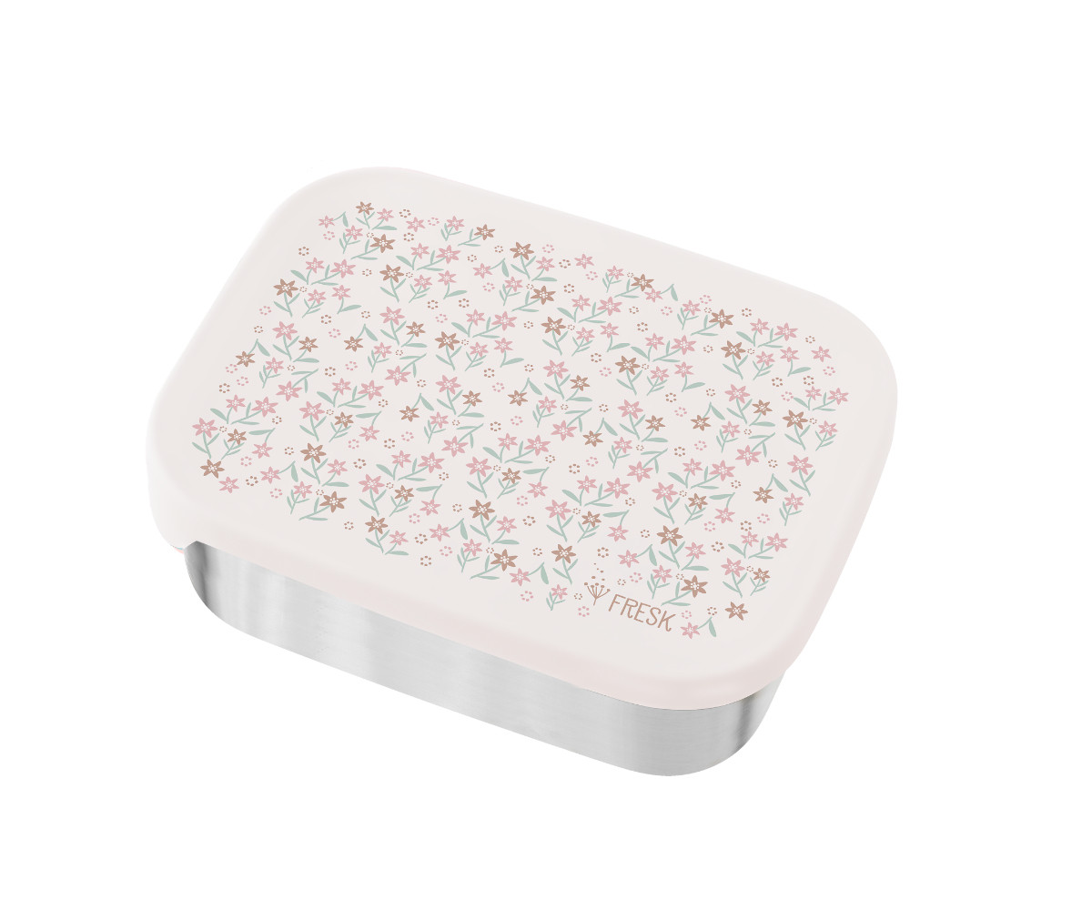 Caja de Almuerzo Acero Inoxidable Flores
