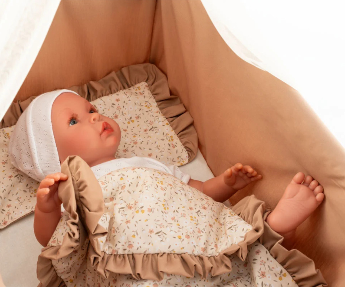 Cuna con Dosel para Muñecas Teresa