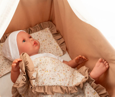 Cuna con Dosel para Muñecas Teresa