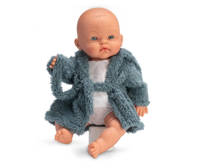 Muñeco Alex con Albornoz Azul