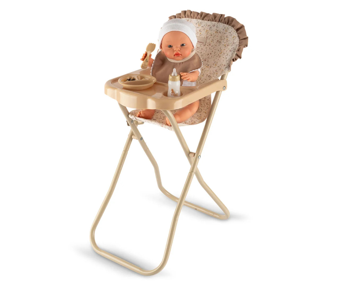 Trona  para Muñecos con Babero y Bandeja Teresa