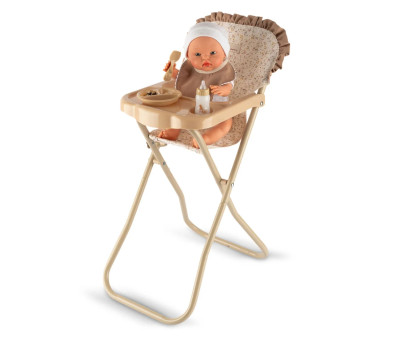 Trona  para Muñecos con Babero y Bandeja Teresa