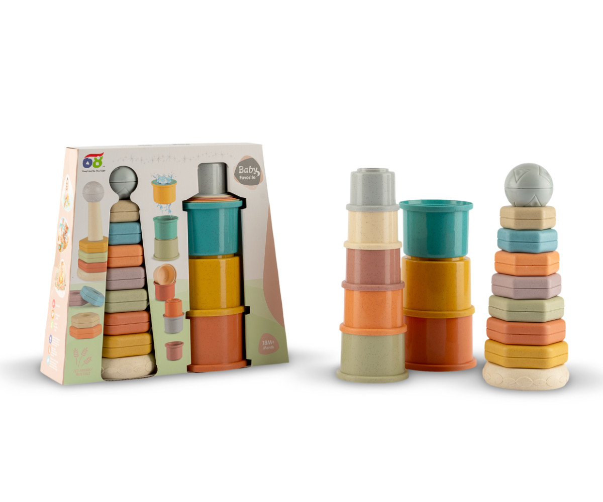 Set Giochi Educativi Baby Torre e Vasetti