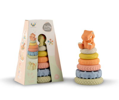 Anillos Apilables Dinosaurios 7 piezas