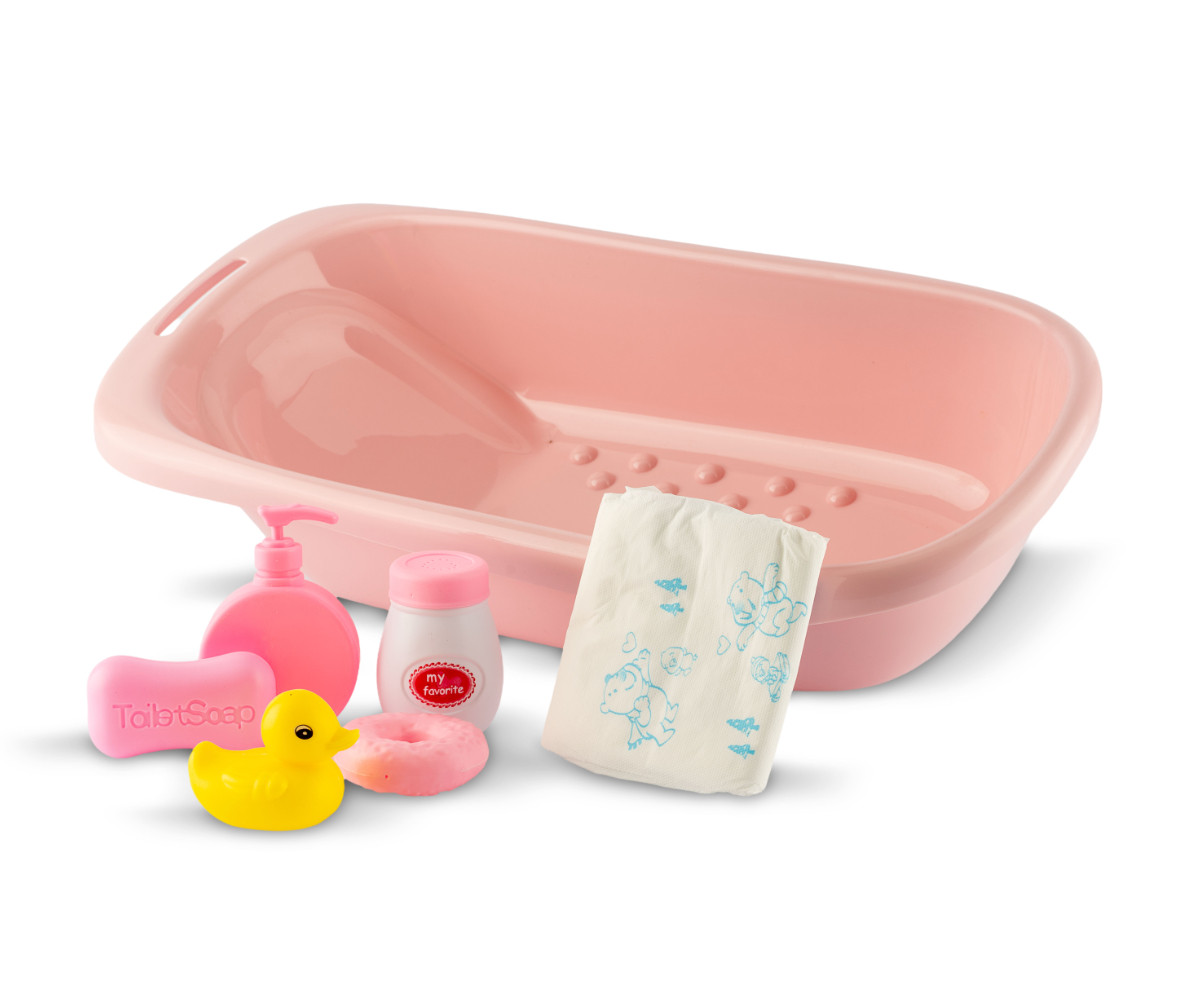 Bañera para Muñecos con Accesorios