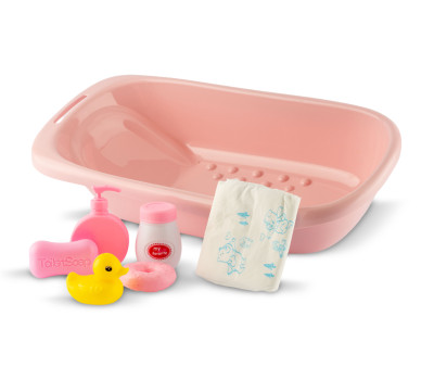 Bañera para Muñecos con Accesorios