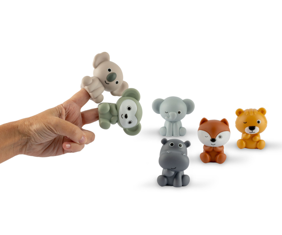 Set 6 Marionetas Animales del Zoo