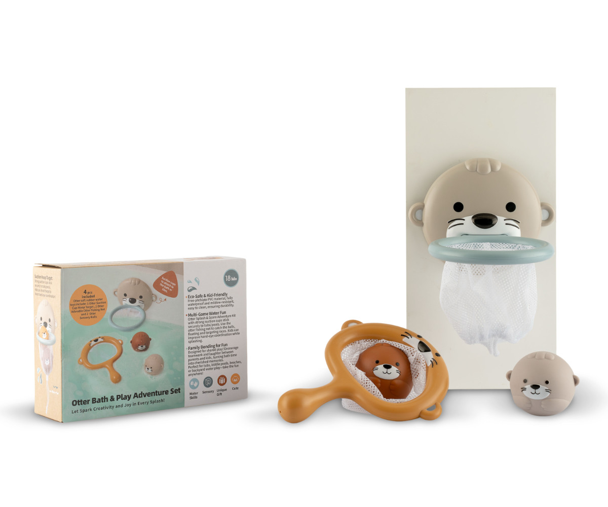 Gioco da  Bagno Otter, Rete Canestro e 2 Palline