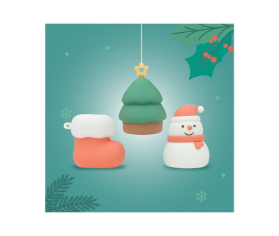 3 Luci Notturne LED RGB Christmas