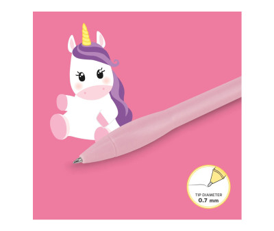 Penna Gel luminosa Unicorn