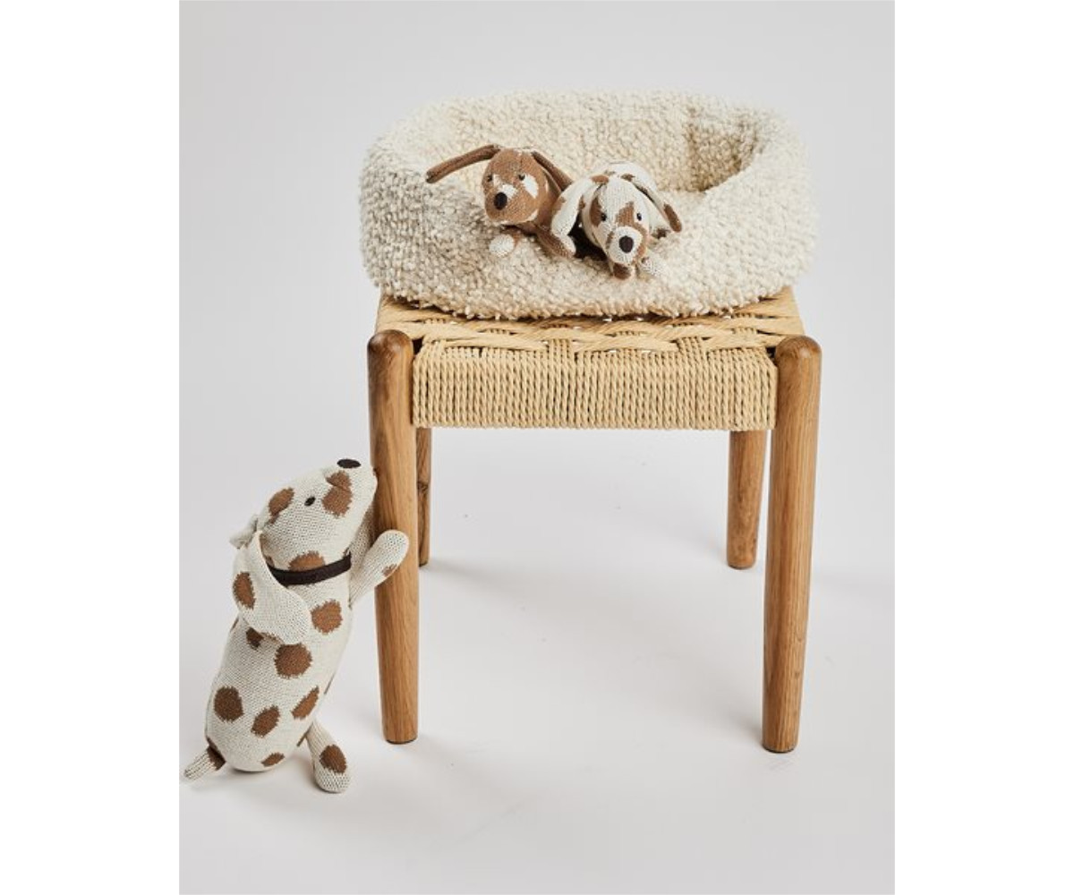 Cesta con Mamá Dog y sus Cachorros