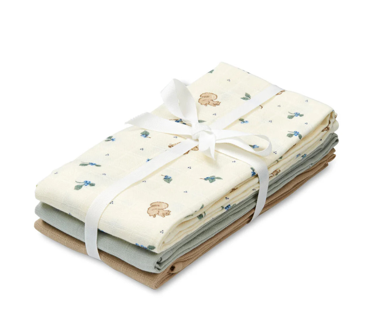 Pack de 3 Muselinas Gots Mix Blueberries