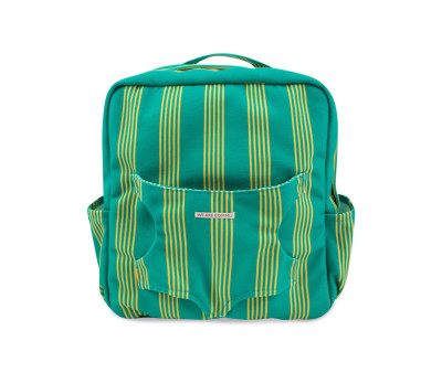 Zaino Asilo con Marsupio Bambole Big Stripes Green