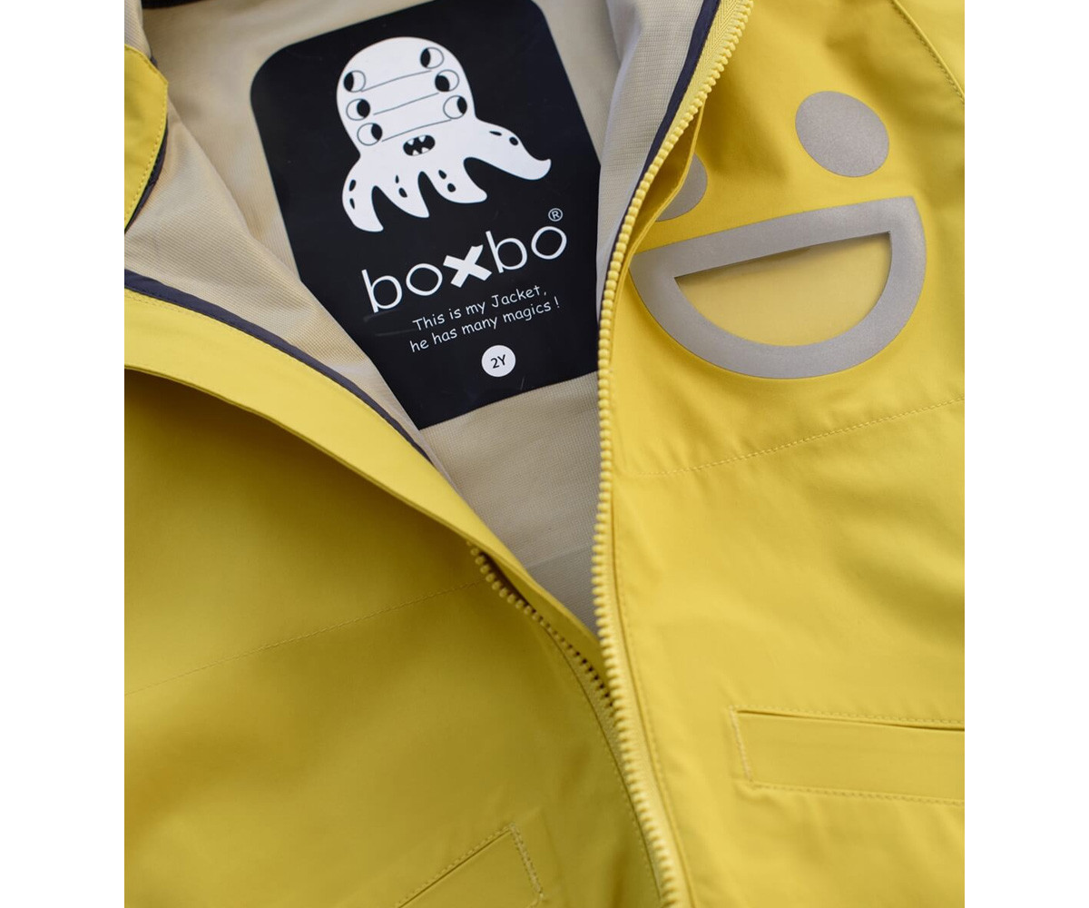 Chaqueta Impermeable Cortavientos Wistiti Amarilla