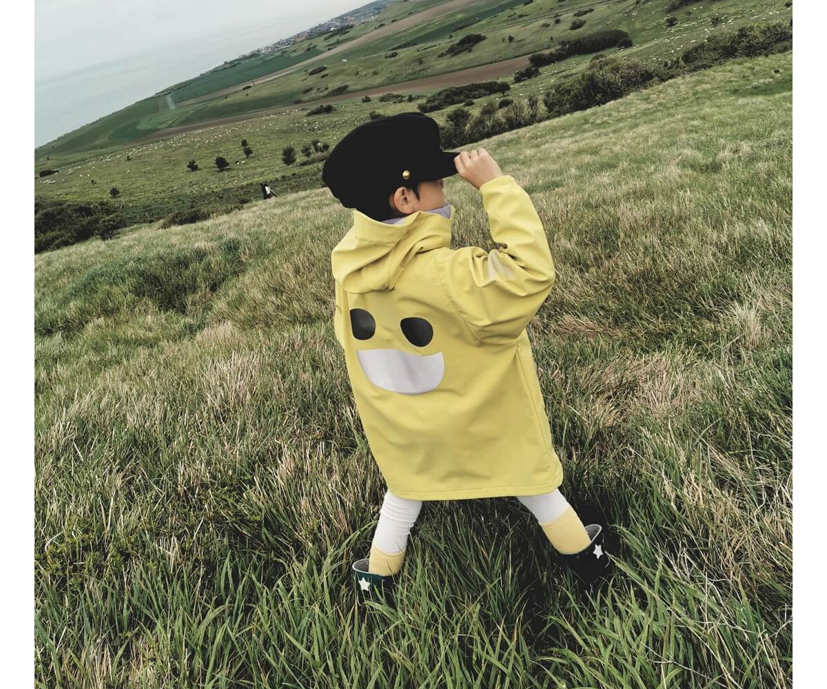 Chaqueta Impermeable Cortavientos Wistiti Amarilla