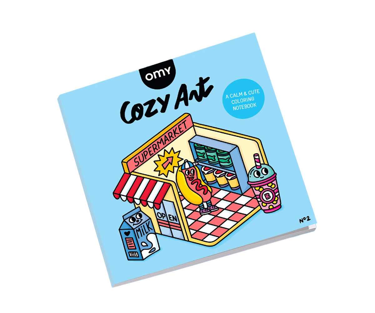 Libro para Colorear Cozy Art Supermarket