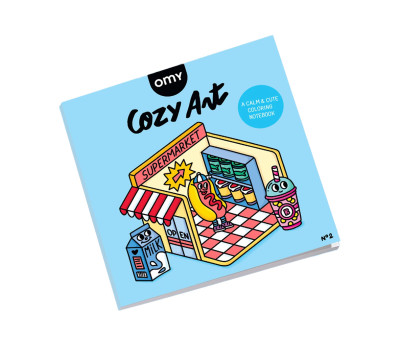 Libro para Colorear Cozy Art Supermarket