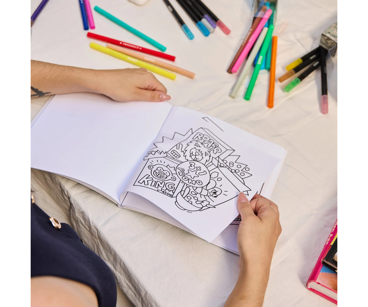 Libro para Colorear Cozy Art Supermarket