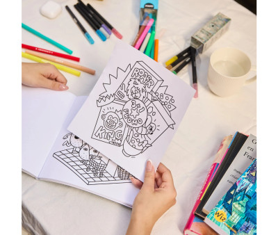 Libro para Colorear Cozy Art Supermarket