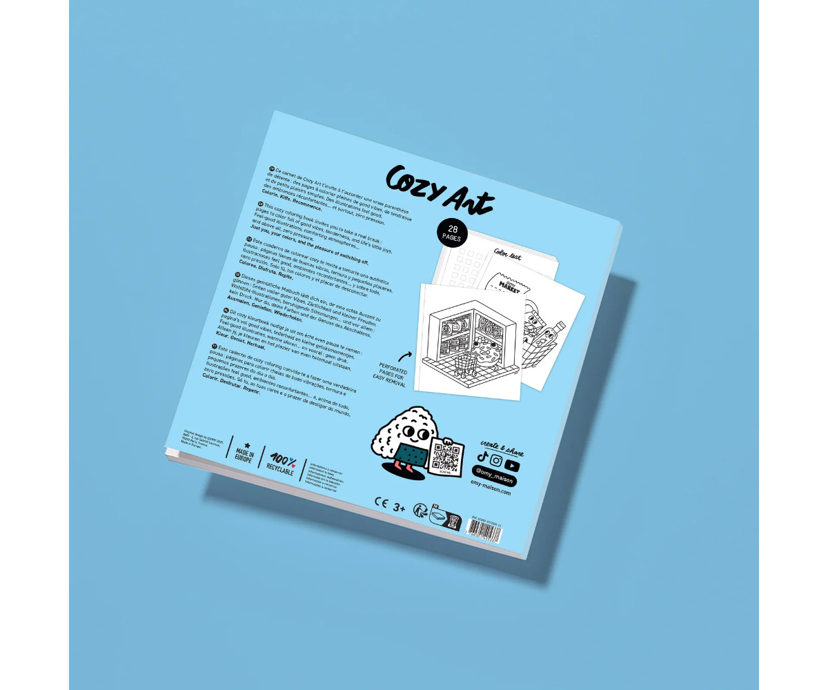 Libro para Colorear Cozy Art Supermarket