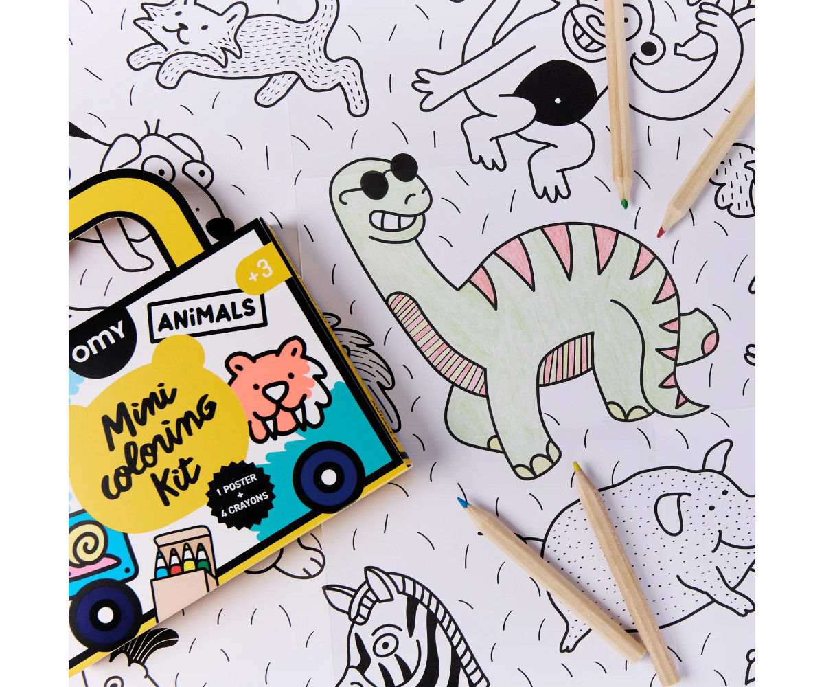 Mini Pocket Omy Animals para Colorear